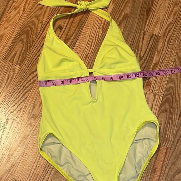 DKNY Yellow Halter Swimsuit , one piece, 8 - Picture 4 of 7